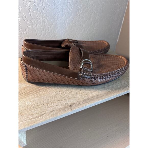 Mecca Men's Size 10 Brown Faux Leather Loafers - Picture 5 of 10